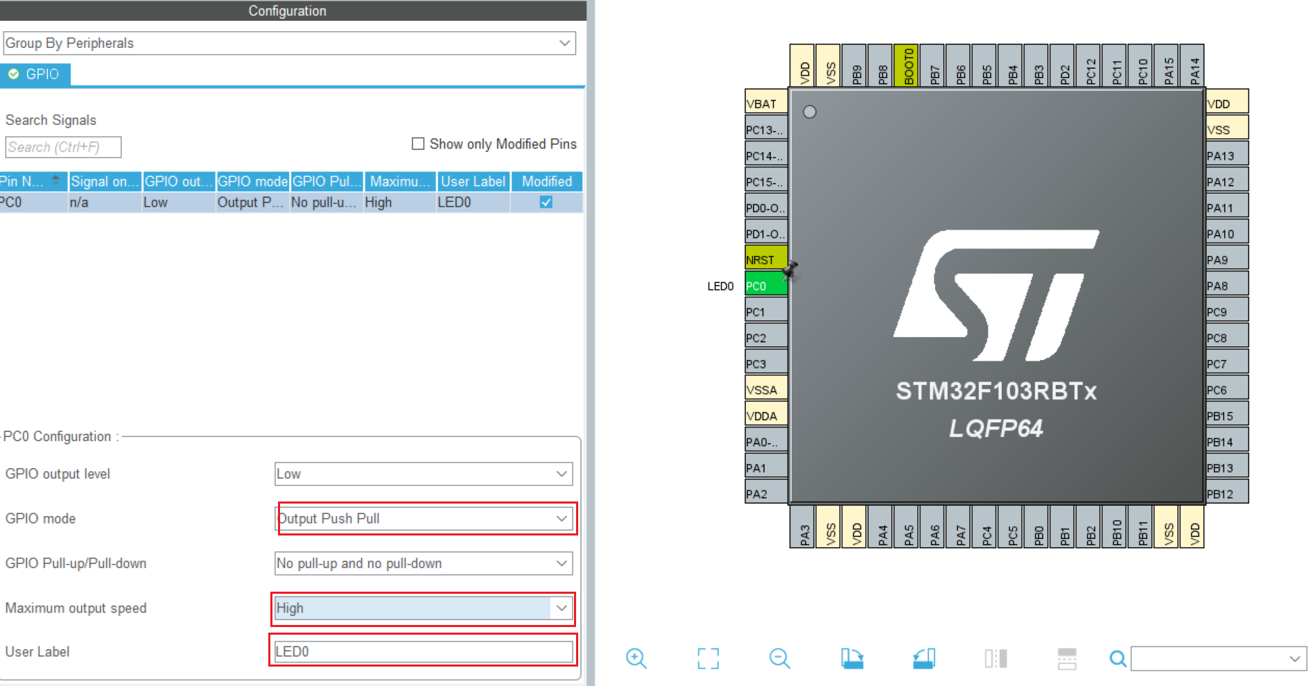 GPIO输出stm32CubeMx配置-2